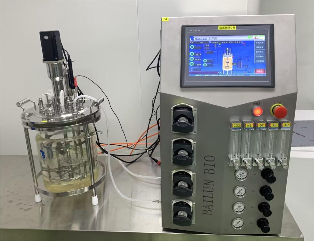 glass cell culture fermenter
