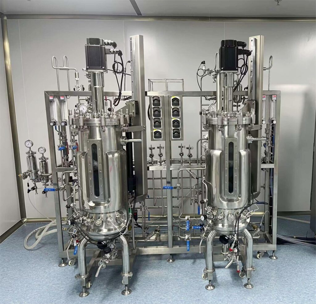 50L double parallel stainless steel bioreactor